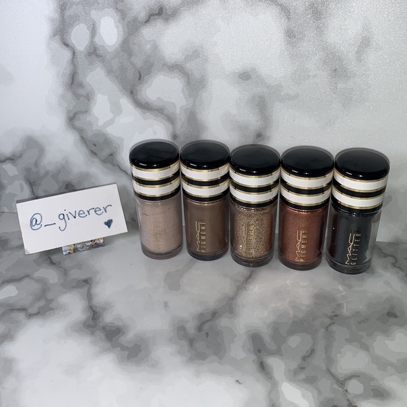 Nocturnals Black & Gold Set MAC PIGMENT & GLITTER SET - Picture 1 of 15